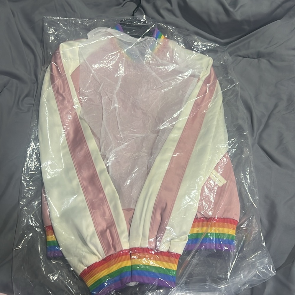 Coach Rainbow SVNIR Jacket (Pearl Pink) size XS - Picture 5 of 10